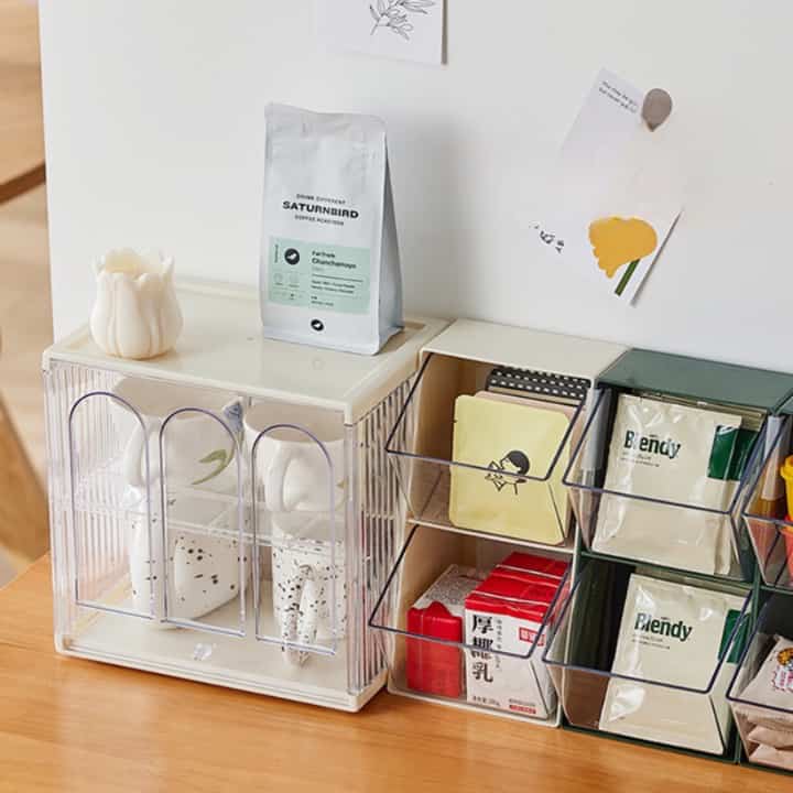 Rack penyimpanan arch ivory