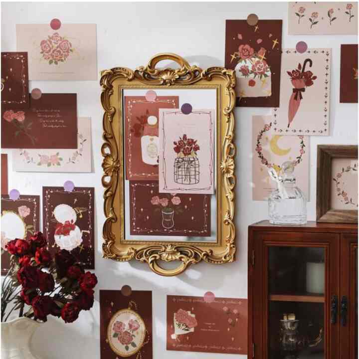 FLOWER VINTAGE DECOR Poster Card - 30pcs