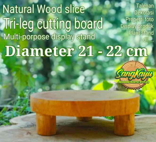 Talenan Kayu Kaki Tiga