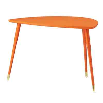 LÖVBACKEN Meja samping, oranye, 77x39 cm