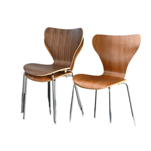 プライウッド ダイニングチェア 2脚セット［2色］