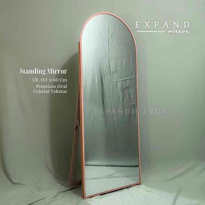 Cermin Berdiri Minimalis Oval 153 cm