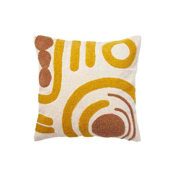 クッションカバー スワールオークル