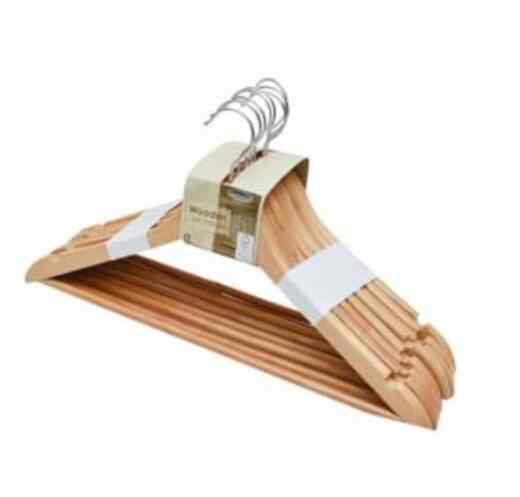 WOOD CLOTH HANGERS Set 8 Pcs