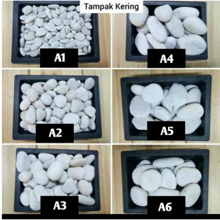 Batu koral putih karungan