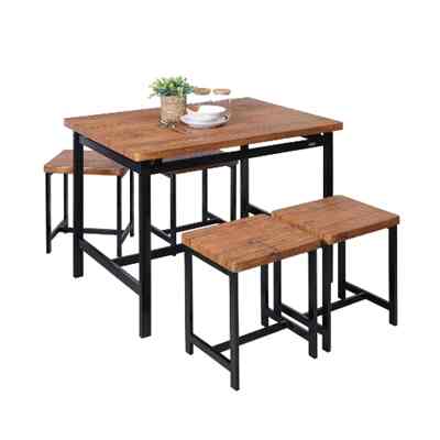 Zoe Set Meja Makan 4 Bangku