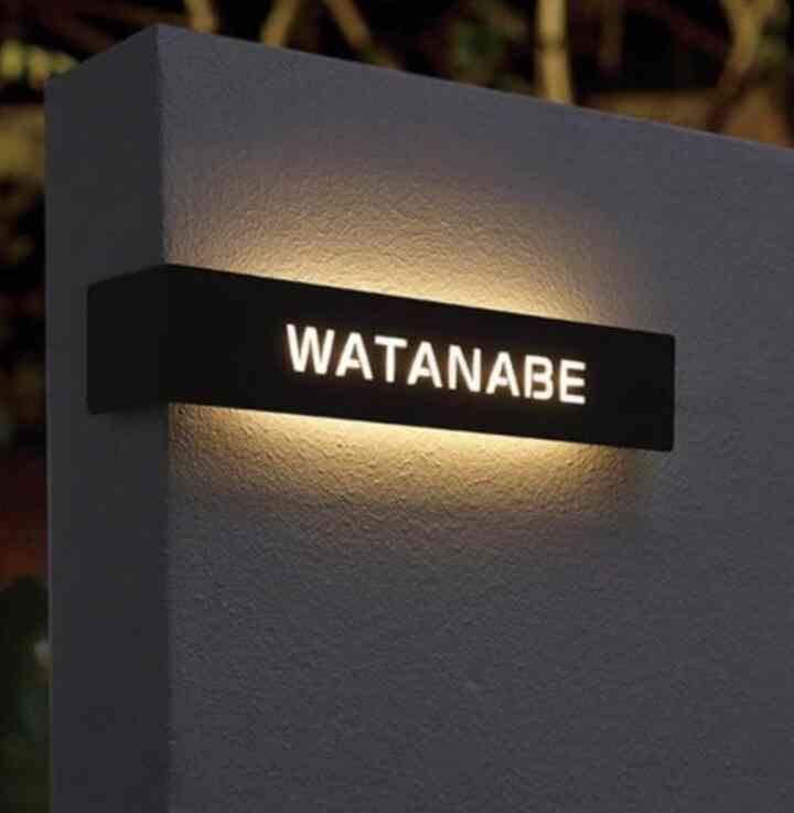 Nomor Rumah LED Akrilik