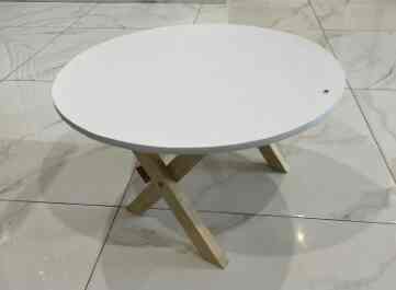 Meja Lipat bulat lesehan