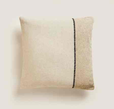 コントラスト ライン クッションカバー