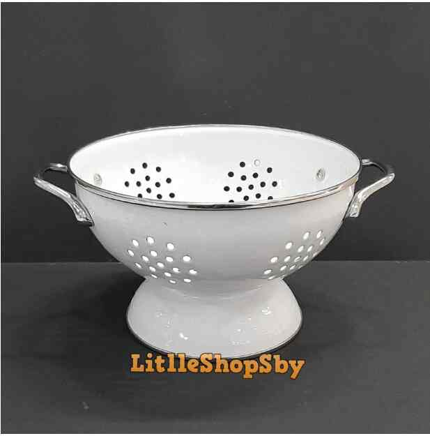 Sangku Bakul Enamel Tempat Nasi 22cm Putih