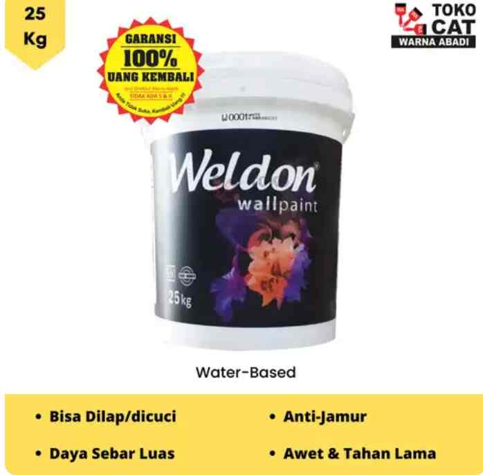 Cat Tembok Weldon Interior 25 Kg - BRK WHITE 782