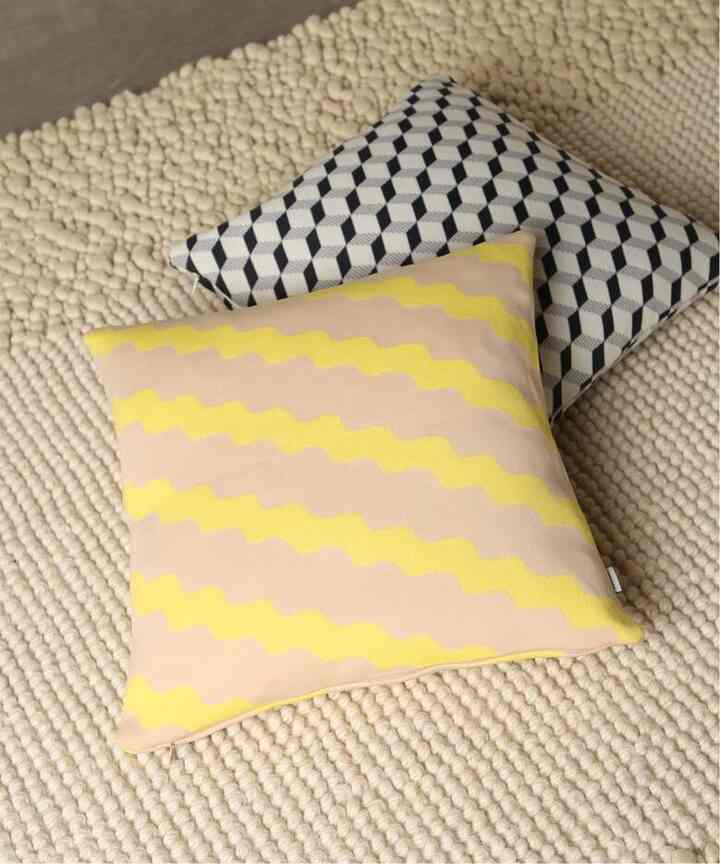 ウェーブ クッションカバー 45cm