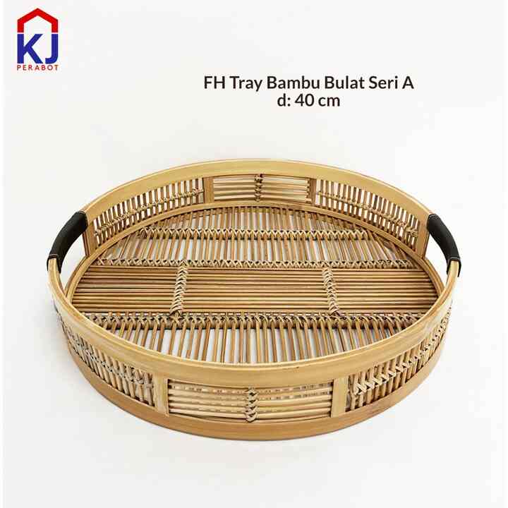 KJ Perabot - FH Tray Bambu Bulat Seri A