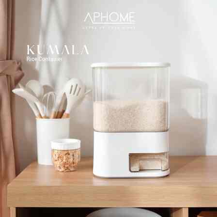 Dispenser Beras Transparan 10KG