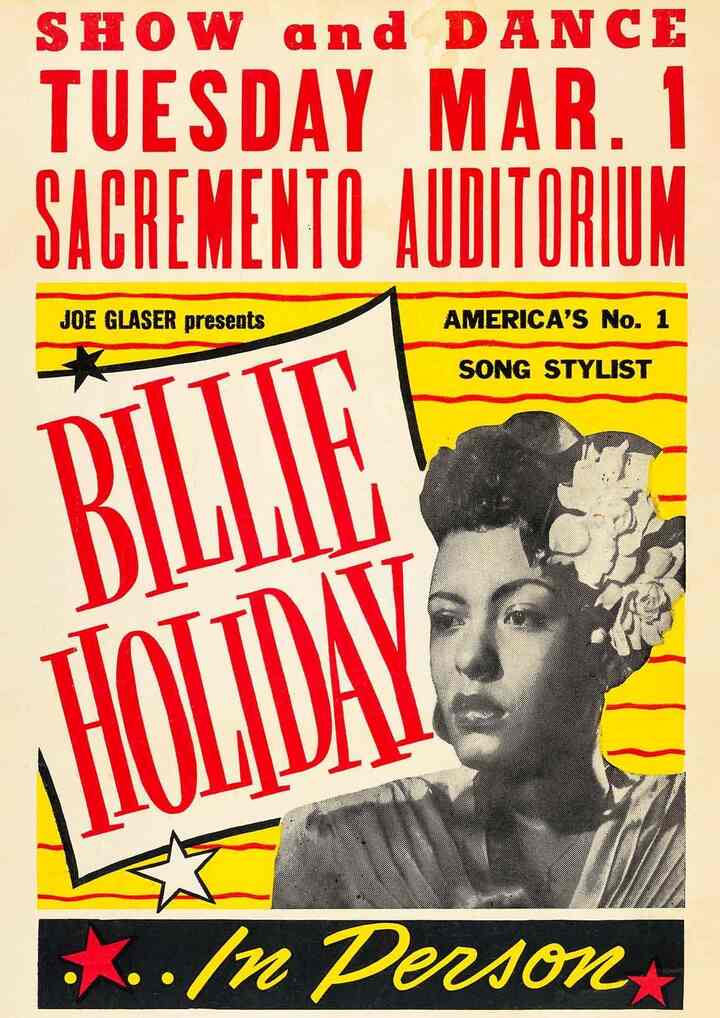 Billie Holiday Concert Poster