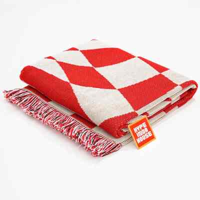 Twisted Checkered Woven Throw Blanket