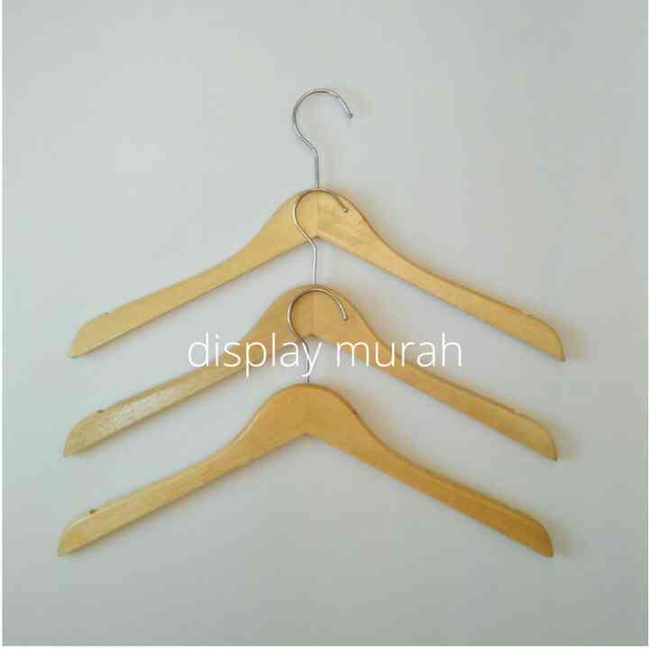 Hanger Kayu Dewasa Natural