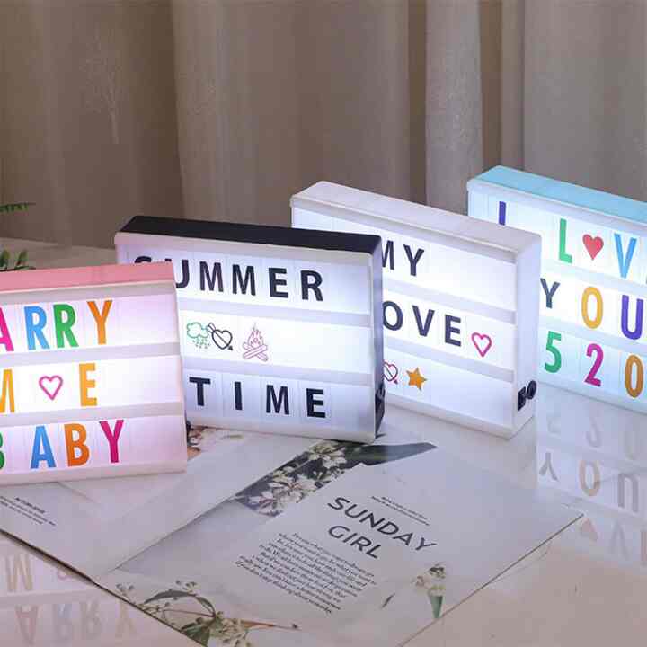 Lampu Display Light Box Letter