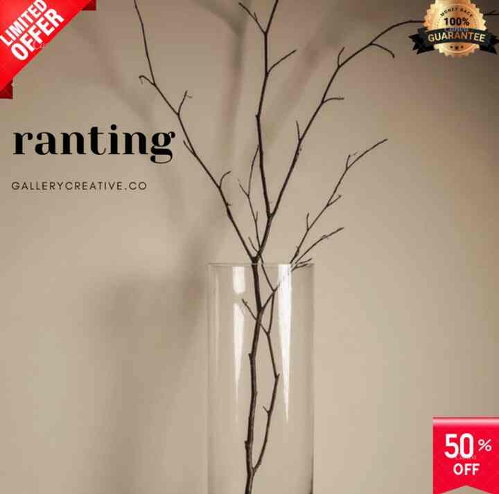 ranting kayu-kayu hias vas bunga aesthetic