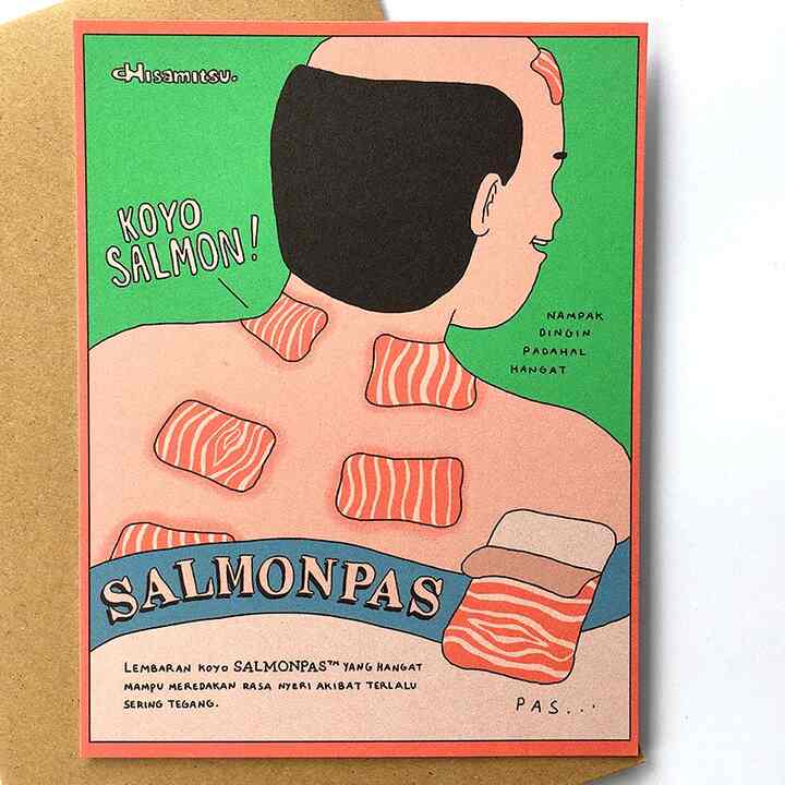 Salmonpas Mini Art Print