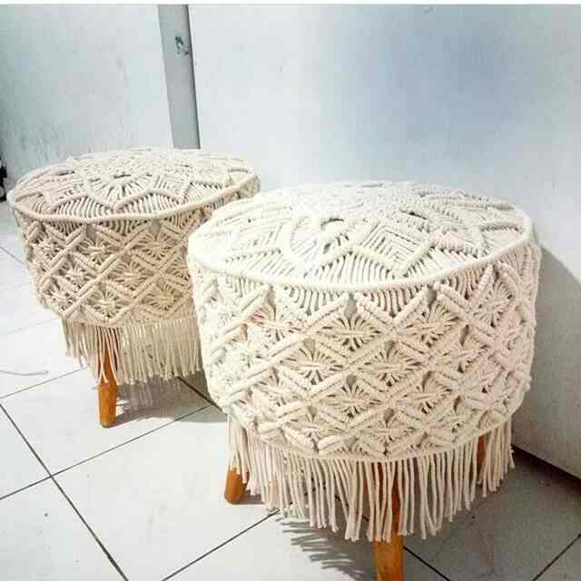 Stool Macrame