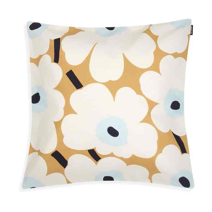 クッションカバー Pieni Unikko ベージュ×ホワイト