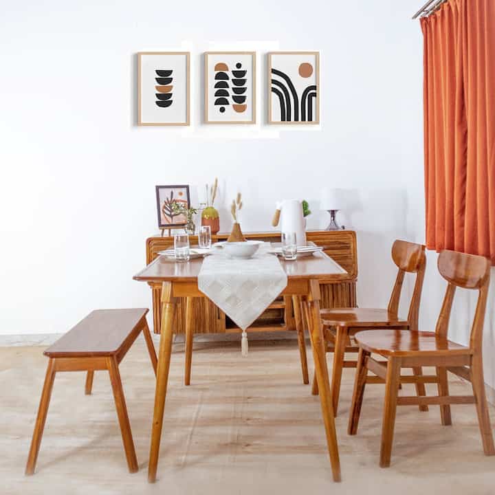 Hokkaido Meja Makan 4 Orang