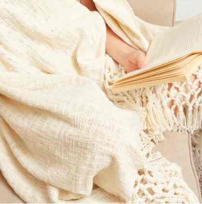 Selimut 125x150 Cm Indi - Ivory