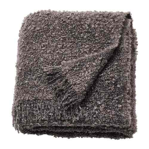 EVALI Selimut kecil, abu-abu tua, 130x170 cm