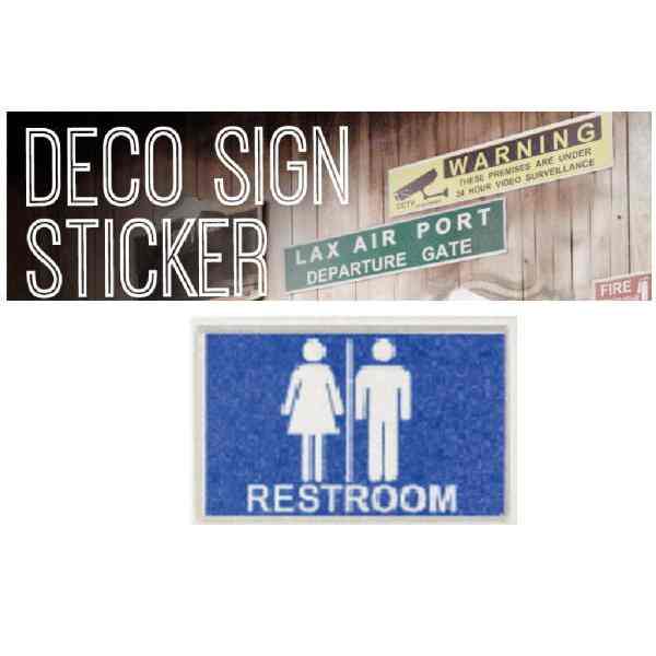 デコサインステッカー 【RESTROOM】