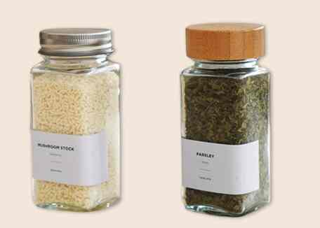 Atomi - Botol Bumbu Bubuk Kaca 120g