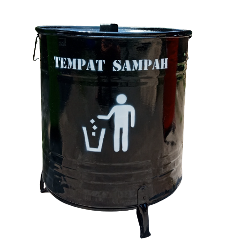 Tempat Sampah Drum Besi Besar