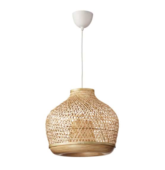 MISTERHULT, Lampu gantung, bambu/buatan tangan, 45 cm