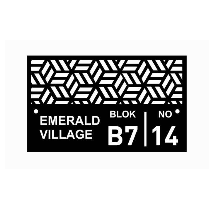 nomor rumah akrilik type aesthetic