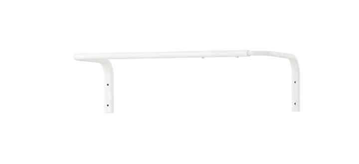 MULIG, Batang untuk gantungan pakaian, putih, 60-90 cm