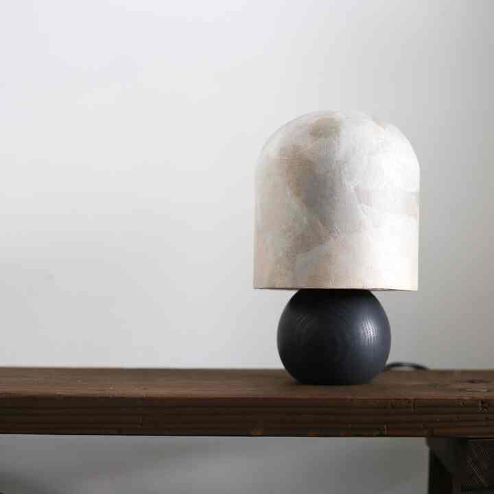 和紙のちぎり絵テーブルランプ B