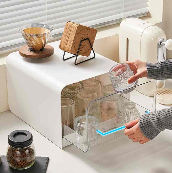 Megam Rak Laci Penyimpanan Gelas