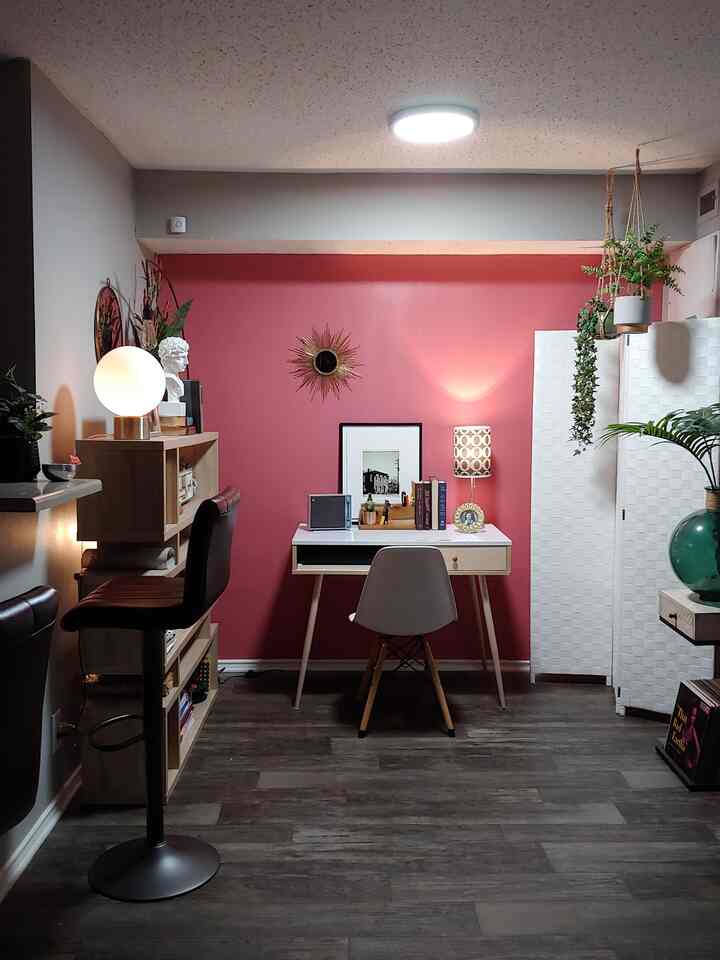 My corner office #ambientlighting #decorinspiration
