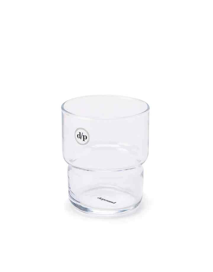 d/p logo mini glass (black) スタッキンググラス