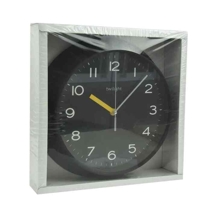 Twilight Jam Dinding 29 cm - Hitam