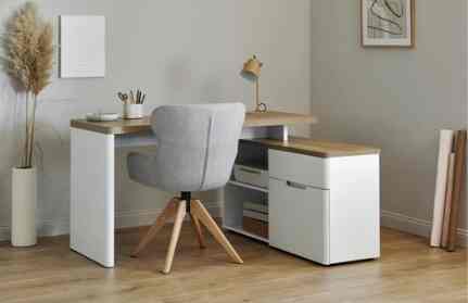 Meja Kerja L LIBRE 150ECARBP2 RIVIERA-WHITE