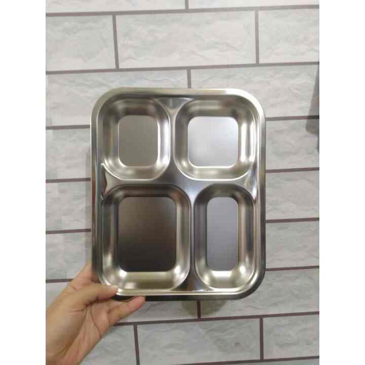Tempat Makan Sekat Stainless