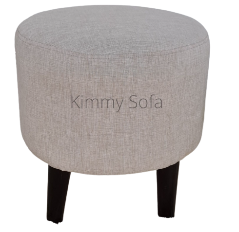 Puff Stool bulat cream