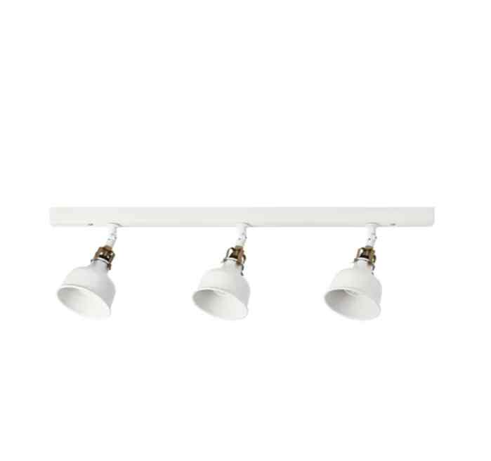 RANARP Trek plafon, 3 tempat lampu, putih pudar