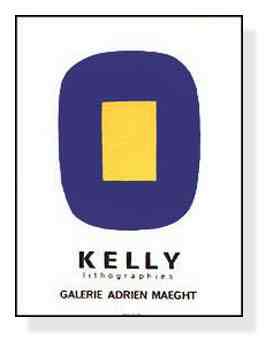 Jaune sur bleu（エルスワース ケリー） ポスター