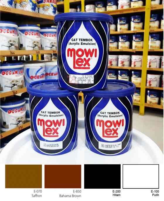 Cat Tembok 1 Liter - WARNA E100, E200, E070, E850