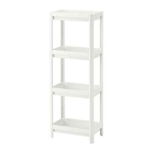 VESKEN, Unit rak, putih, 37x23x101 cm