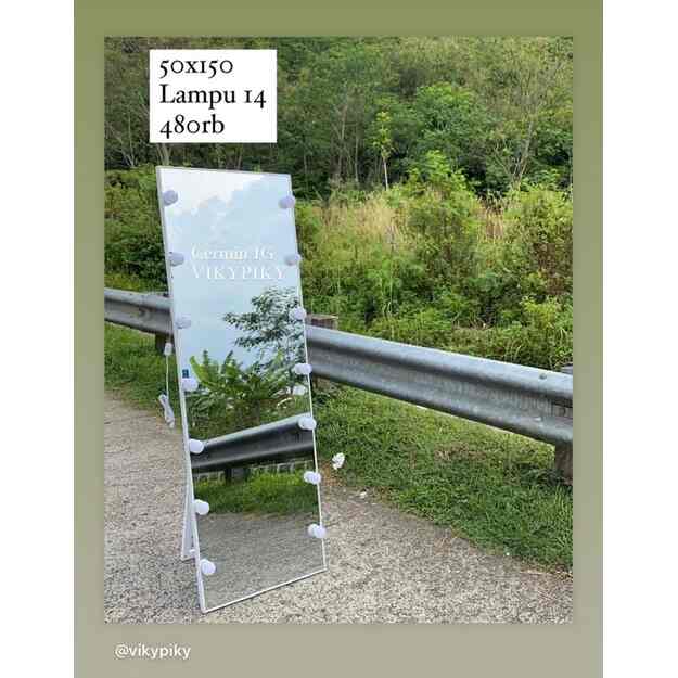 Vanity mirror by vikypiky ukuran 50x150cm