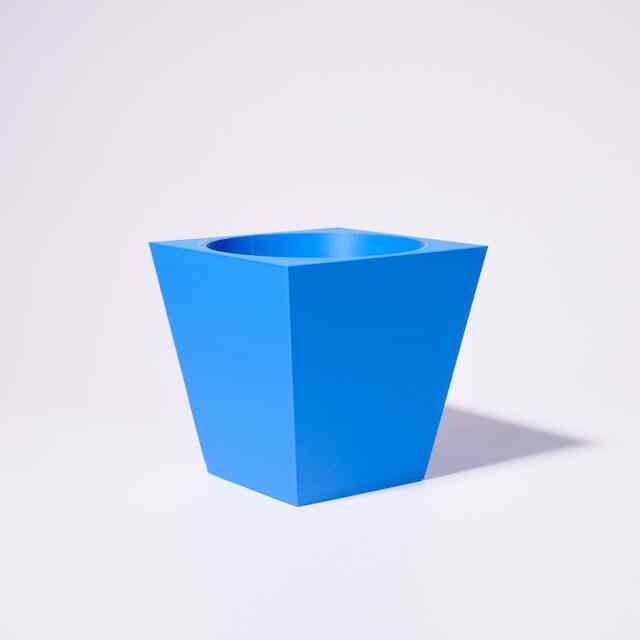 TETRAブルー(植木鉢・受け皿セット)