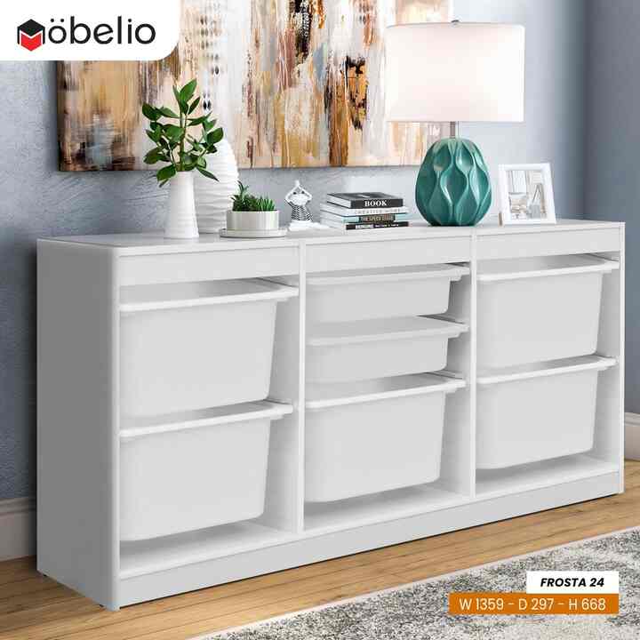 Rak Mainan Anak Kombinasi Tempat Penyimpanan Multifungsi